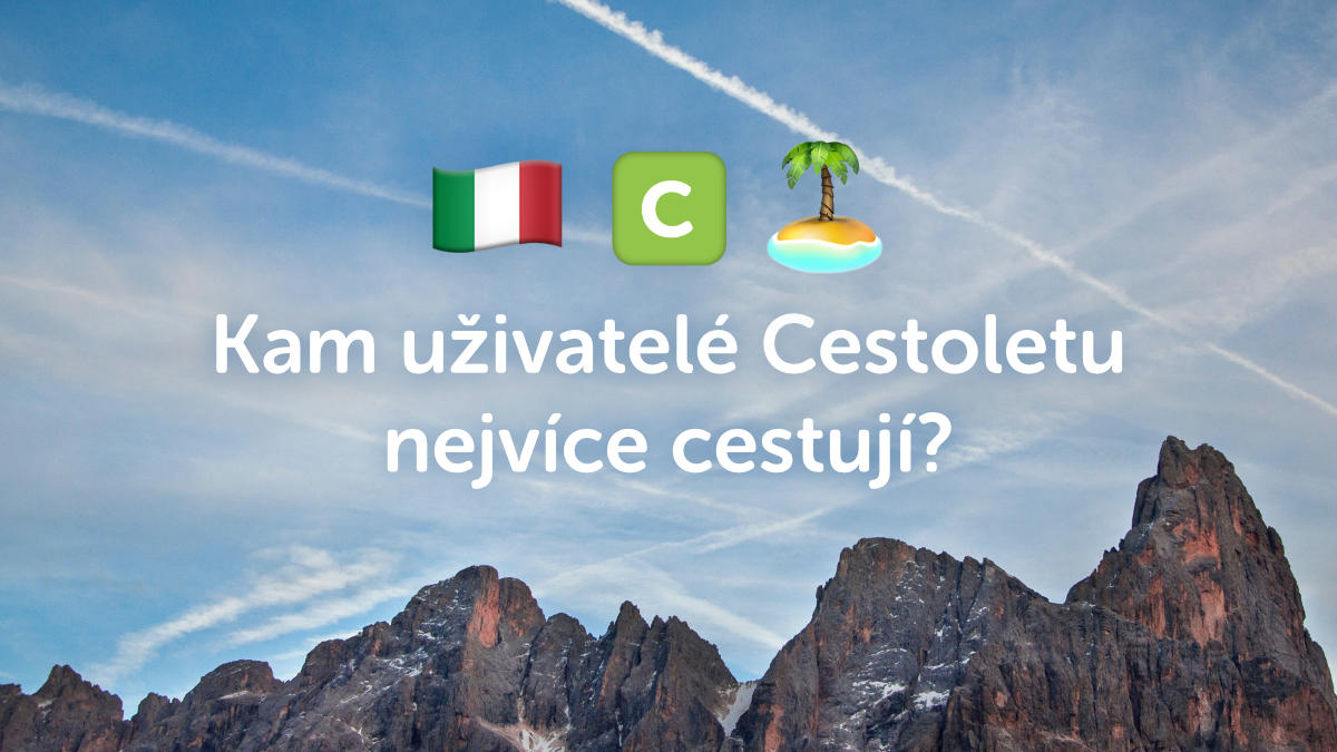 Kam uživatelé Cestolet.cz nejčastěji cestují?