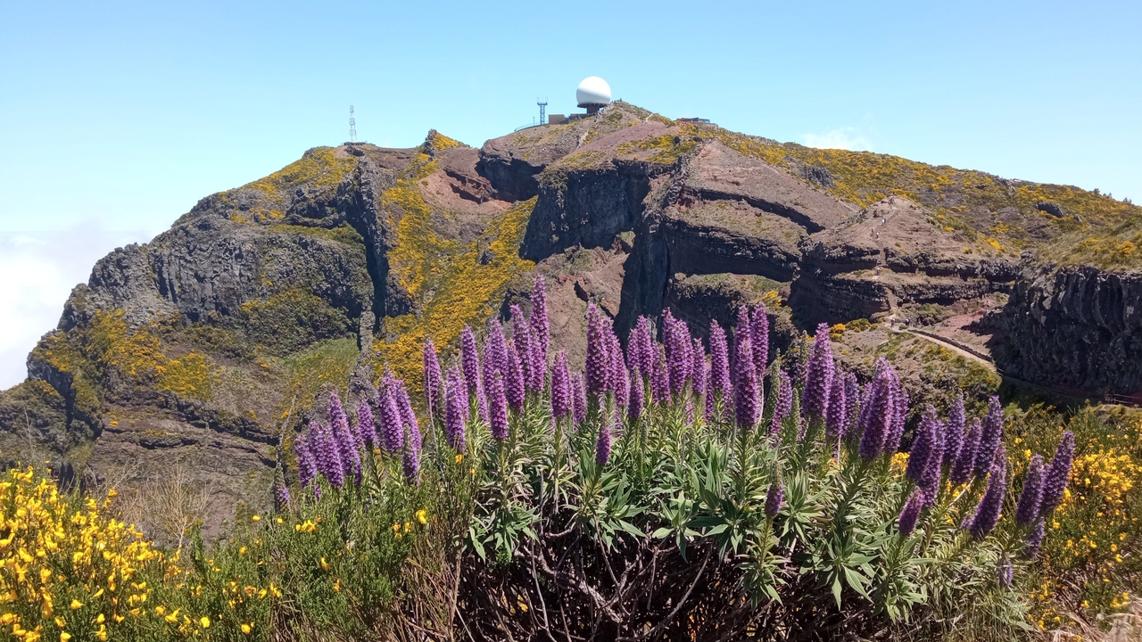 Horský přechod ostrova Madeira